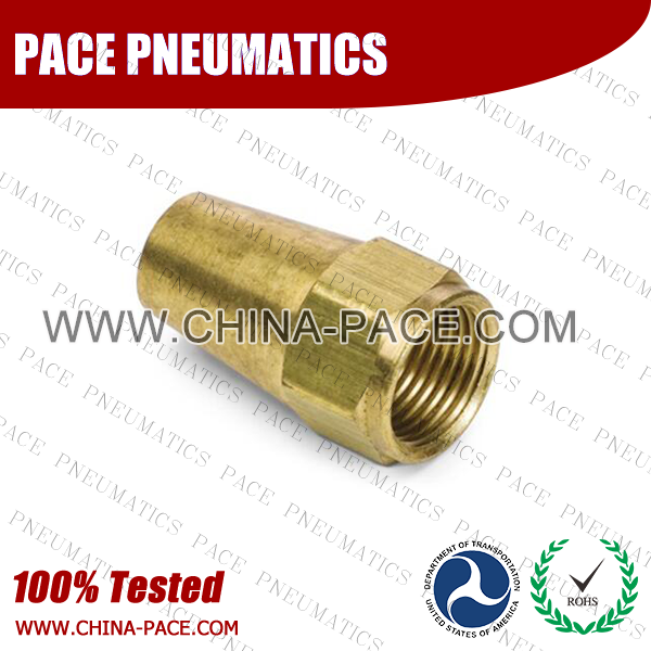 Long Rod Nut SAE 45°Flare Fittings, Brass Pipe Fittings, Brass Air Fittings, Brass SAE 45 Degree Flare Fittings
